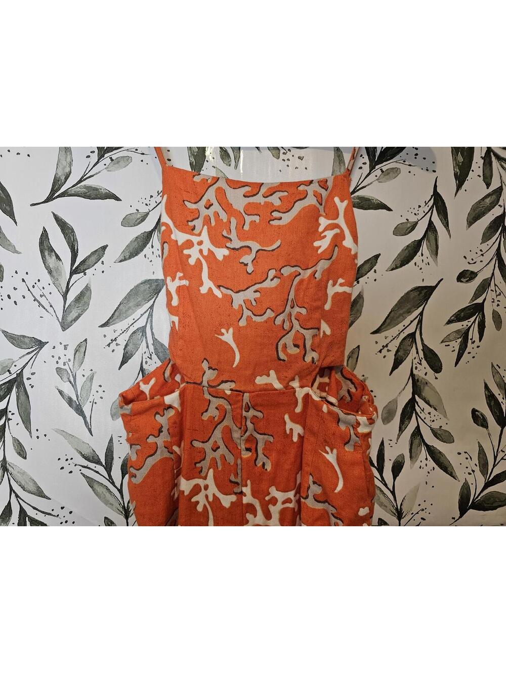 Maeve Anthropologie Jumpsuit Orange Womens Size 2 Wide Pants